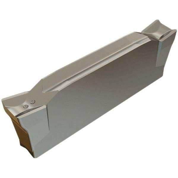 Iscar - DGL4003 IC1028 Grade, 0.1575" Cutting Width, Carbide Cutoff Insert - 4° Left Hand Lead Angle, 0.0118" Cnr Rad, TiAlN/TiN Coated, Double End - Exact Tool & Supply