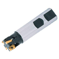 Iscar - 32mm Cut Diam, 14.3mm Max Depth of Cut, 32mm Shank Diam, 120mm OAL, Indexable Square Shoulder End Mill - AD.. 1505.. Inserts, Cylindrical Shank, 0° Lead Angle, Series Heli2000 - Exact Tool & Supply