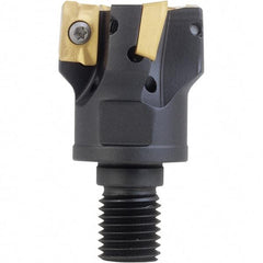Iscar - 1-1/2" Cut Diam, 0.56" Max Depth of Cut, Indexable Square Shoulder End Mill - M16 Modular Connection, 90° Lead Angle, Through Coolant, Series FlexFit, Heli2000 - Exact Tool & Supply