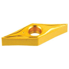 Iscar - VNMG2.5-1 NF Grade IC428 Carbide Turning Insert - TiC/Al2O3 Finish, 35° Diamond, 9/32" Inscr Circle, 5/32" Thick, 1/64" Corner Radius - Exact Tool & Supply