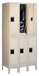 Tennsco - 6 Door, 2 Tier, Locker - Exact Tool & Supply