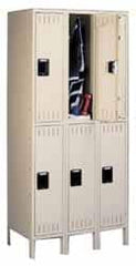 Tennsco - 2 Door, 2 Tier, Locker - Exact Tool & Supply