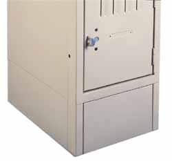 Tennsco - 15" Wide6" High, Locker Front Base - Exact Tool & Supply