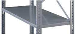 Tennsco - 36" Wide, 1" High, Open Shelving Extra Shelves for Commercial Shelving - Steel, 18" Deep, Use with Tennsco Commercial Shelving - Exact Tool & Supply