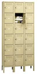 Tennsco - 6 Door, 6 Tier, Locker - Exact Tool & Supply