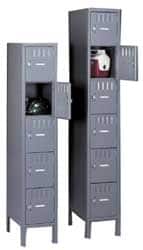 Tennsco - 18 Door, 6 Tier, Locker - Exact Tool & Supply