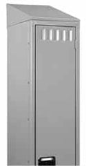 Tennsco - 12" Wide12" Deep, Locker Slope Top - Exact Tool & Supply