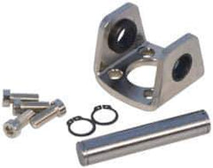 SMC PNEUMATICS - Air Cylinder Double Clevis - For 1-1/4" Air Cylinders, Use with NCGD - Exact Tool & Supply