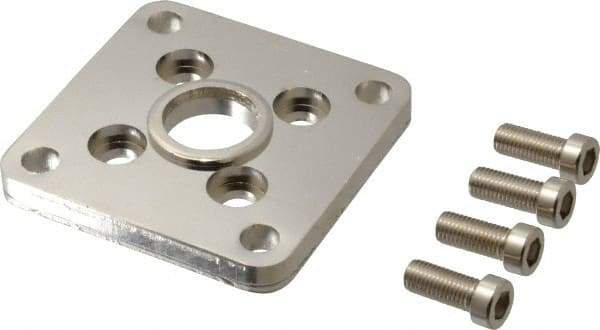 SMC PNEUMATICS - Air Cylinder Flange Mount - For 2" Air Cylinders, Use with NCGF/G - Exact Tool & Supply