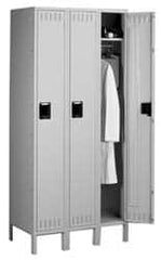 Tennsco - 3 Door, 1 Tier, Locker - Exact Tool & Supply