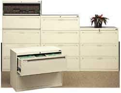Tennsco - 1-7/16 Inch Wide x 15-3/4 Inch Deep x 7/8 Inch High, Lateral File Cabinet - Steel, Black - Exact Tool & Supply