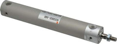 SMC PNEUMATICS - 3/4" Bore Double Acting Air Cylinder - 1/8 Port, 1/4-28 Rod Thread, 140 Max psi, 40 to 140°F - Exact Tool & Supply