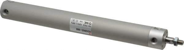 SMC PNEUMATICS - 1" Bore Double Acting Air Cylinder - 1/8 Port, 5/16-24 Rod Thread, 140 Max psi, 40 to 140°F - Exact Tool & Supply