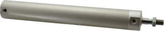 SMC PNEUMATICS - 1-1/4" Bore Double Acting Air Cylinder - 1/8 Port, 7/16-20 Rod Thread, 140 Max psi, 40 to 140°F - Exact Tool & Supply