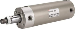 SMC PNEUMATICS - 2" Bore Double Acting Air Cylinder - 1/4 Port, 1/2-20 Rod Thread, 140 Max psi, 40 to 140°F - Exact Tool & Supply