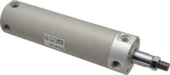 SMC PNEUMATICS - 2" Bore Double Acting Air Cylinder - 1/4 Port, 1/2-20 Rod Thread, 140 Max psi, 40 to 140°F - Exact Tool & Supply
