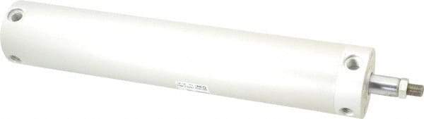 SMC PNEUMATICS - 2-1/2" Bore Double Acting Air Cylinder - 1/4 Port, 1/2-20 Rod Thread, 140 Max psi, 40 to 140°F - Exact Tool & Supply