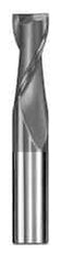SGS - 13/32", 1" LOC, 7/16" Shank Diam, 2-3/4" OAL, 2 Flute, Solid Carbide Square End Mill - Single End, AlTiN Finish, Spiral Flute, 30° Helix, Centercutting, Right Hand Cut, Right Hand Flute, Series 3 - Exact Tool & Supply