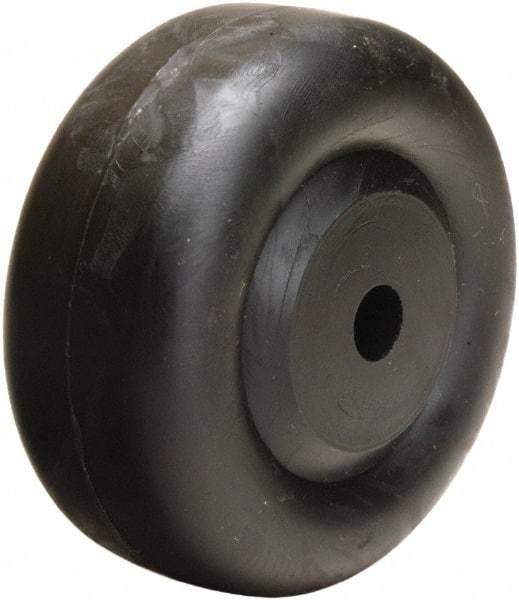 Hamilton - 3 Inch Diameter x 1-3/8 Inch Wide, Polyolefin Caster Wheel - 230 Lb. Capacity, 1-1/2 Inch Hub Length, 3/8 Inch Axle Diameter, Plain Bore Bearing - Exact Tool & Supply