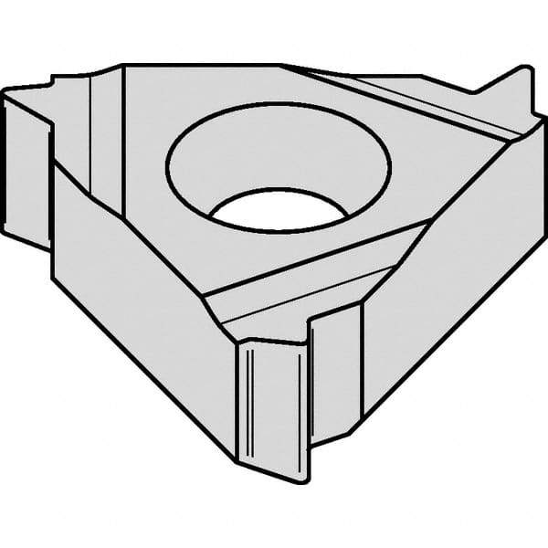 Kennametal - 16NR Internal Right Hand 14 Whitworth Laydown Threading Insert - Grade KC5025, TiAlN Coated Carbide, 9.53mm Inscribed Circle - Exact Tool & Supply