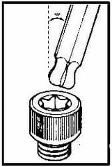 Bondhus - 6-3/4" OAL T55 Torx Key - Exact Tool & Supply