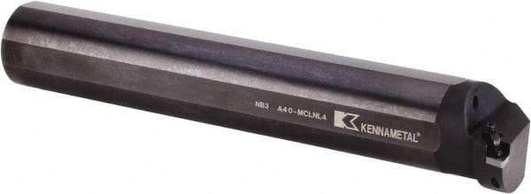 Kennametal - 76.96mm Min Bore Diam, 16" OAL, 2-1/2" Shank Diam, A-MCLN Indexable Boring Bar - CN.. 432 Insert, Pin & Clamp Holding Method - Exact Tool & Supply