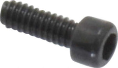 Value Collection - #0-80 UNF Hex Socket Drive, Socket Cap Screw - Alloy Steel, Black Oxide Finish, Fully Threaded, 3/16" Length Under Head - Exact Tool & Supply