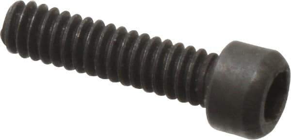 Value Collection - #0-80 UNF Hex Socket Drive, Socket Cap Screw - Alloy Steel, Black Oxide Finish, Fully Threaded, 1/4" Length Under Head - Exact Tool & Supply
