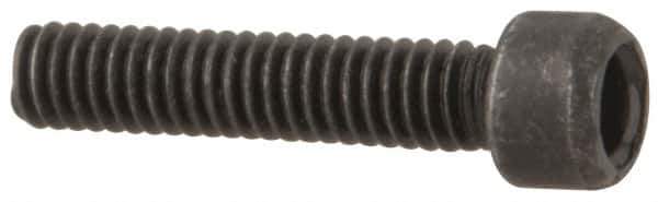 Value Collection - #1-72 UNF Hex Socket Drive, Socket Cap Screw - Alloy Steel, Black Oxide Finish, Fully Threaded, 3/8" Length Under Head - Exact Tool & Supply
