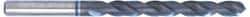 Accupro - 4mm 120° Cobalt Jobber Drill - TiAlN Finish, Right Hand Cut, Spiral Flute, Straight Shank, 75mm OAL, Split Point - Exact Tool & Supply