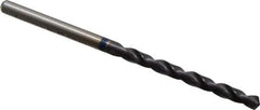 Accupro - #30 120° Cobalt Jobber Drill - TiAlN Finish, Right Hand Cut, Spiral Flute, Straight Shank, 65mm OAL, Split Point - Exact Tool & Supply