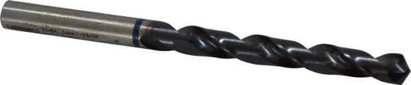 Accupro - 21/64" 120° Cobalt Jobber Drill - TiAlN Finish, Right Hand Cut, Spiral Flute, Straight Shank, 117mm OAL, Faceted Point - Exact Tool & Supply