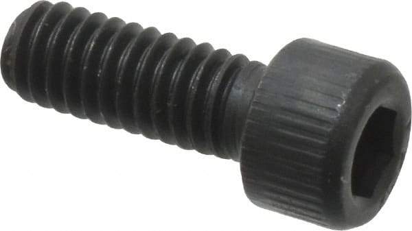 Value Collection - #6-40 UNF Hex Socket Drive, Socket Cap Screw - Alloy Steel, Black Oxide Finish, Fully Threaded, 3/8" Length Under Head - Exact Tool & Supply