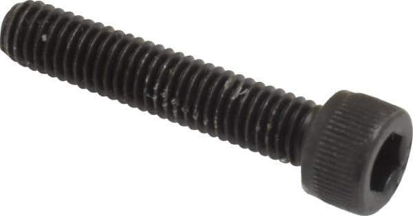 Value Collection - #10-32 UNF Hex Socket Drive, Socket Cap Screw - Alloy Steel, Black Oxide Finish, Fully Threaded, 1" Length Under Head - Exact Tool & Supply