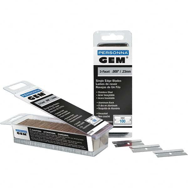 GEM - 1-1/2" Stainless Steel Single Edge Blade - Exact Tool & Supply