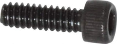 Value Collection - #4-40 UNC Hex Socket Drive, Socket Cap Screw - Alloy Steel, Black Oxide Finish, Fully Threaded, 3/8" Length Under Head - Exact Tool & Supply