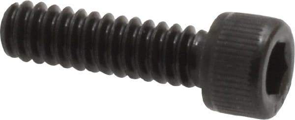 Value Collection - #6-32 UNC Hex Socket Drive, Socket Cap Screw - Alloy Steel, Black Oxide Finish, Fully Threaded, 1/2" Length Under Head - Exact Tool & Supply