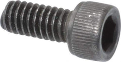 Value Collection - #8-32 UNC Hex Socket Drive, Socket Cap Screw - Alloy Steel, Black Oxide Finish, Fully Threaded, 3/8" Length Under Head - Exact Tool & Supply