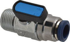 Aignep USA - 3/8" Pipe, 3/8 Thread, Full Port, Brass Standard Ball Valve - Exact Tool & Supply