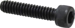 Value Collection - #10-24 UNC Hex Socket Drive, Socket Cap Screw - Alloy Steel, Black Oxide Finish, Fully Threaded, 7/8" Length Under Head - Exact Tool & Supply