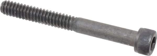 Value Collection - #10-24 UNC Hex Socket Drive, Socket Cap Screw - Alloy Steel, Black Oxide Finish, Partially Threaded, 1-3/4" Length Under Head - Exact Tool & Supply