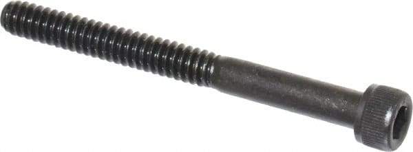 Value Collection - #10-24 UNC Hex Socket Drive, Socket Cap Screw - Alloy Steel, Black Oxide Finish, Partially Threaded, 2" Length Under Head - Exact Tool & Supply
