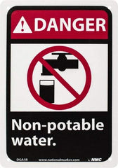 NMC - "Danger - Eye Protection Required in This Area", 10" Long x 7" Wide, Rigid Plastic Safety Sign - Rectangle, 0.05" Thick, Use for Accident Prevention - Exact Tool & Supply