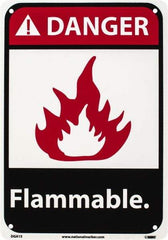 NMC - Danger - Flammable, Plastic Fire Sign - 7" Wide x 10" High - Exact Tool & Supply
