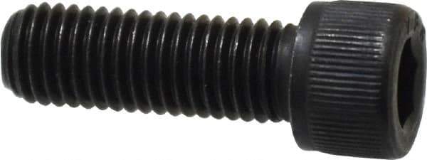 Value Collection - 1/4-28 UNF Hex Socket Drive, Socket Cap Screw - Alloy Steel, Black Oxide Finish, Fully Threaded, 3/4" Length Under Head - Exact Tool & Supply