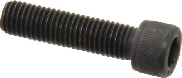 Value Collection - 1/4-28 UNF Hex Socket Drive, Socket Cap Screw - Alloy Steel, Black Oxide Finish, Fully Threaded, 1" Length Under Head - Exact Tool & Supply