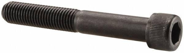 Value Collection - 5/16-24 UNF Hex Socket Drive, Socket Cap Screw - Alloy Steel, Black Oxide Finish, Partially Threaded, 2-1/4" Length Under Head - Exact Tool & Supply