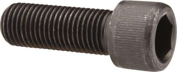 Value Collection - 7/16-20 UNF Hex Socket Drive, Socket Cap Screw - Alloy Steel, Black Oxide Finish, Fully Threaded, 1-1/4" Length Under Head - Exact Tool & Supply