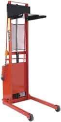 Wesco Industrial Products - 2,000 Lb Capacity, 60" Lift Height, Battery Operated Lift - 5-3/4" Lowered Height, 15" Load Center, 27" Overall Width - Exact Tool & Supply