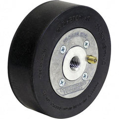 Dynabrade - 5" Wheel OD, 1-1/2" Wheel Width, 4,500 RPM, Aluminum, Pneumatic Wheel with Hub - 15-1/2" Long x 1-1/2" Wide, 5/8" Wheel Arbor Hole, For Use with 13214 & 13523 Dynastraight Air-Powered Abrasive Finishing Tools - Exact Tool & Supply